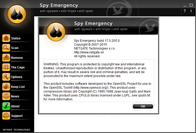 Netgate Spy Emergency serial number for license activation