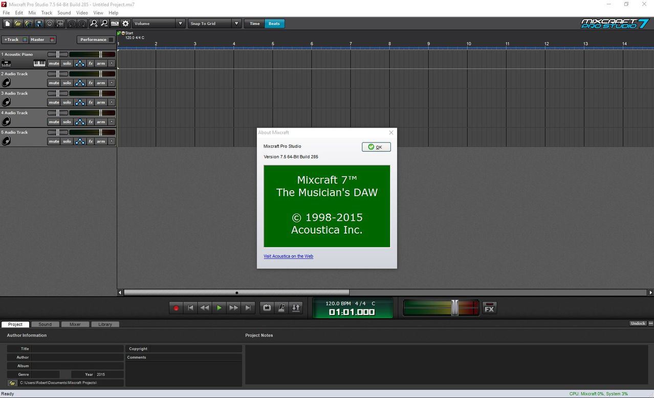 acoustica mixcraft home studio 7 acoustica mixcraft home studio 7