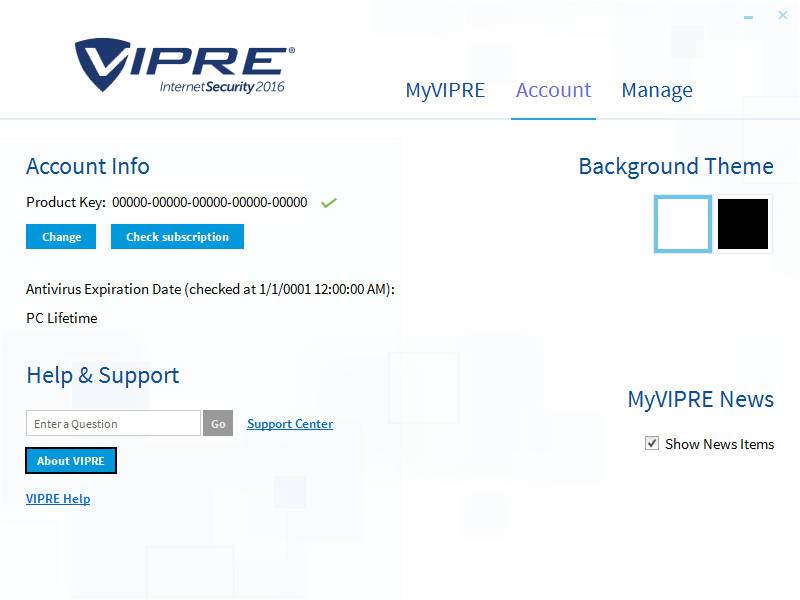 VIPRE Internet Security product key for free activation