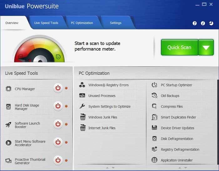 Uniblue PowerSuite license code