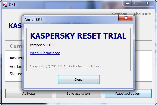 Kaspersky Trial Resetter tool download