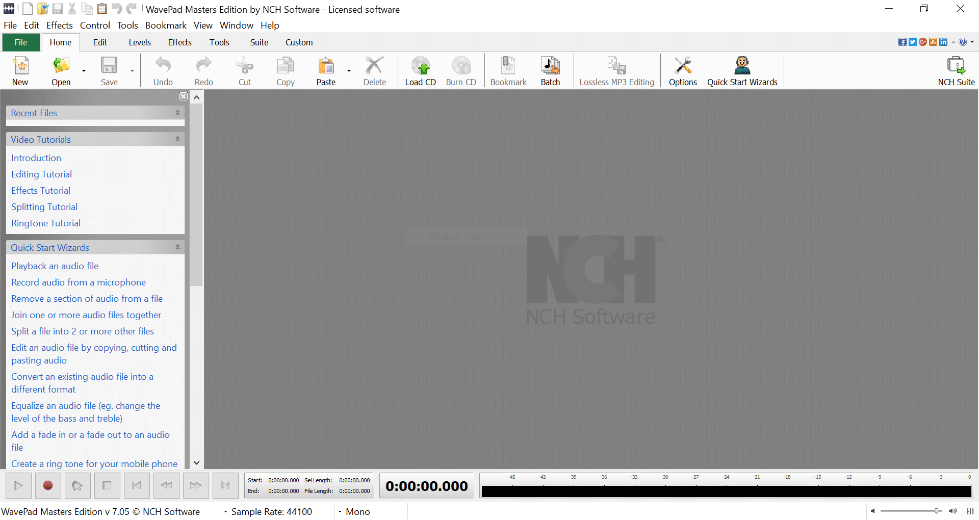 Nch Wavepad Sound Editor Masters Edition