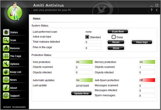 NETGATE Amiti Antivirus crack download